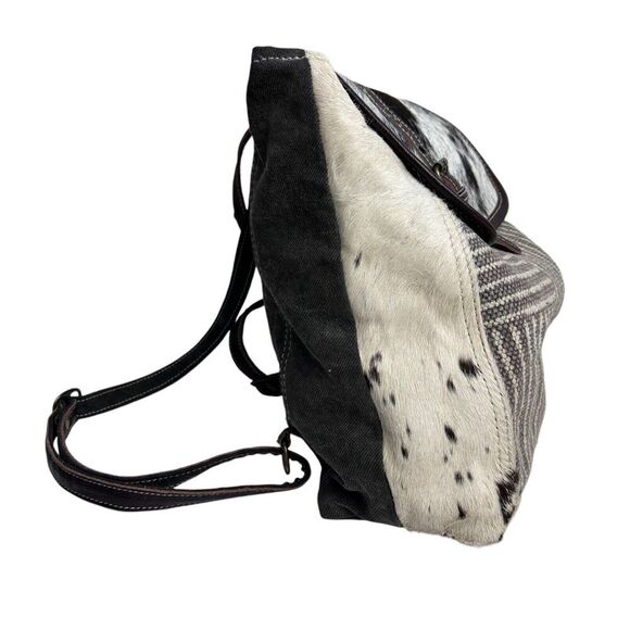 Myra Bag Crossroads Backpack Bag leather cowhide Leather western Cow Print main image 8